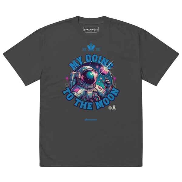 My Coins to the Moon | Oversized faded t-shirt
