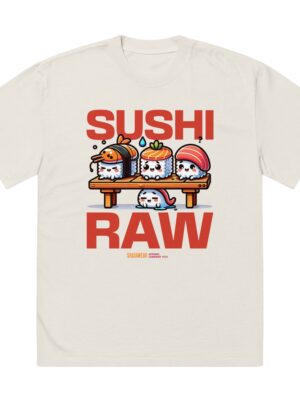 Sushi Raw Raw | Oversized faded t-shirt